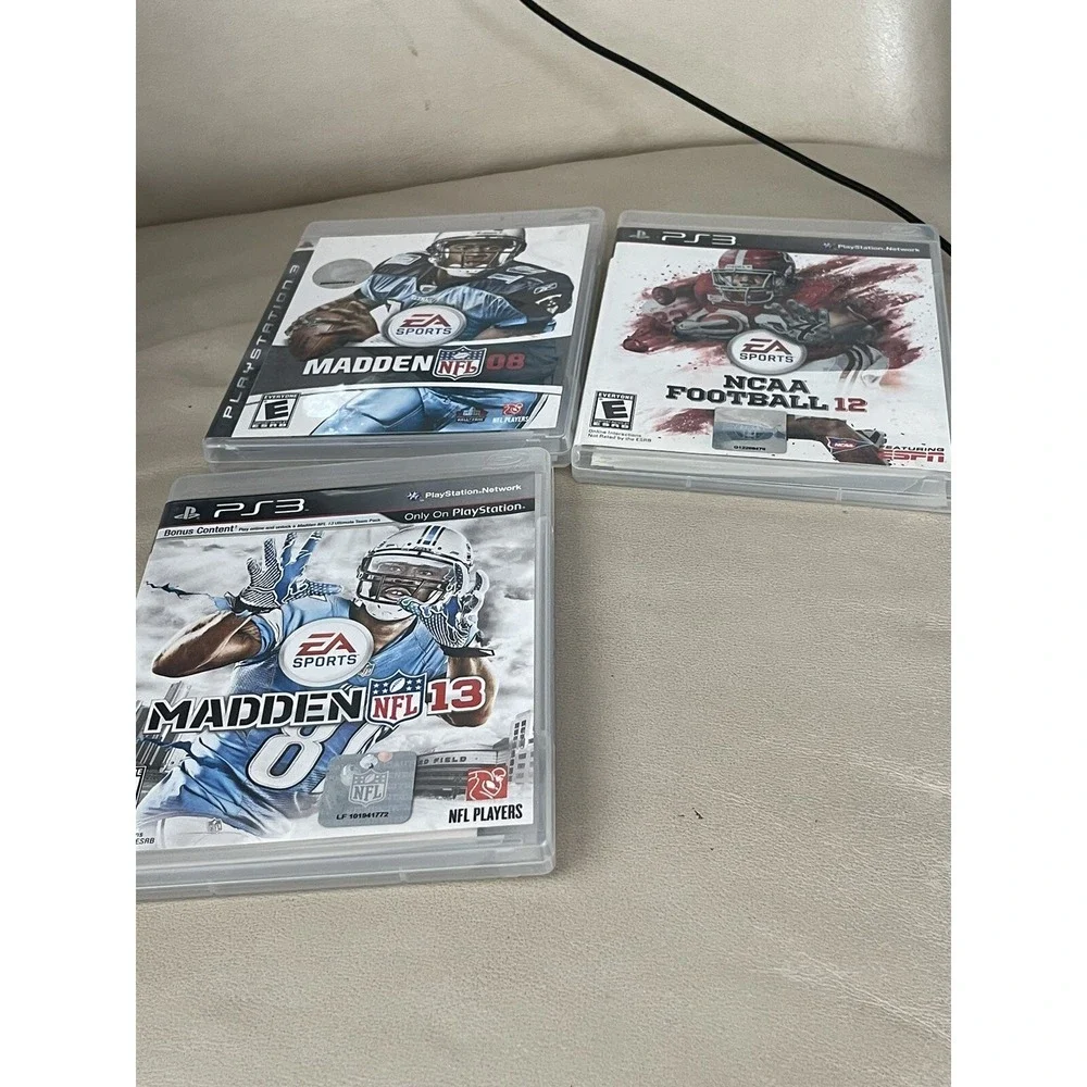 PS3 Football‎ Games Lot Of 3 Games